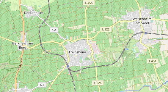 physical therapy on map