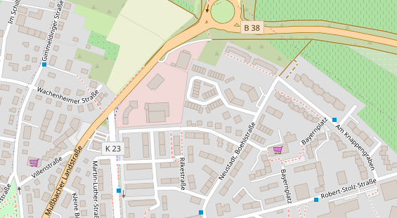 Physiotherapie auf Satellitenbild