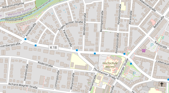 Physiotherapie auf Satellitenbild