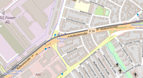 Physiotherapie auf Satellitenbild