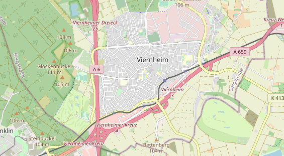 physical therapy on map