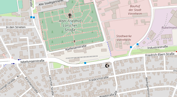 Physiotherapie auf Satellitenbild