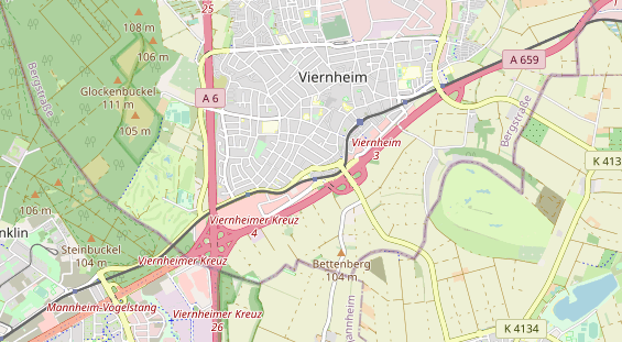 physical therapy on map