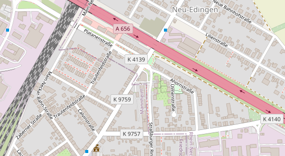 Physiotherapie auf Satellitenbild