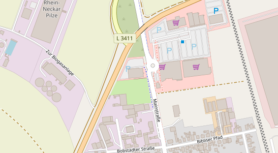 Physiotherapie auf Satellitenbild