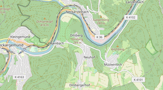 physical therapy on map