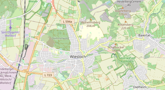 physical therapy on map