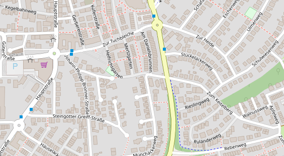 Physiotherapie auf Satellitenbild