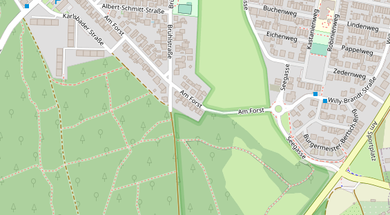 Physiotherapie auf Satellitenbild