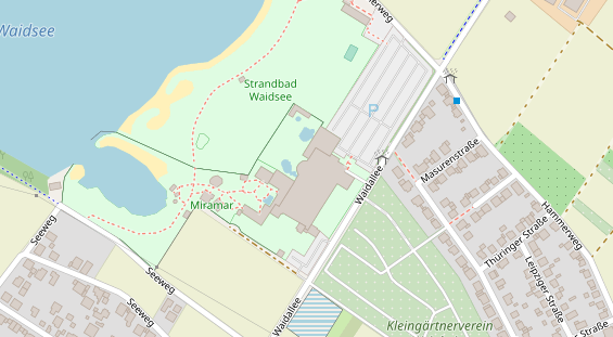 Physiotherapie auf Satellitenbild