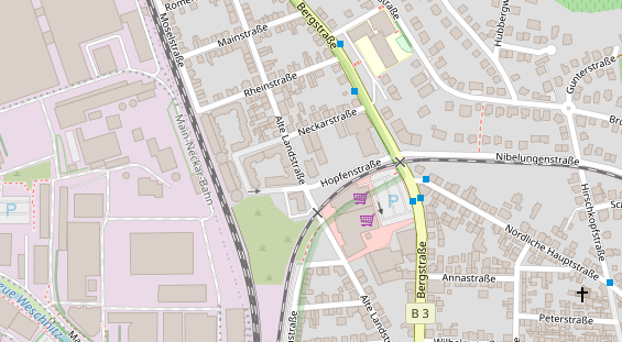 Physiotherapie auf Satellitenbild