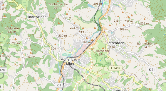 physical therapy on map