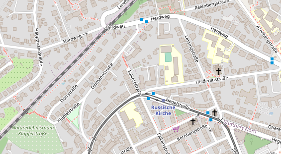 Physiotherapie auf Satellitenbild