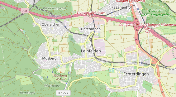 physical therapy on map