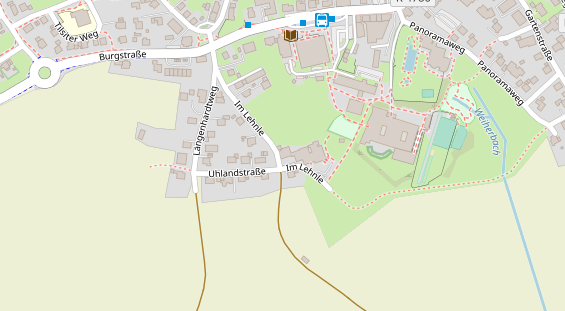 Physiotherapie auf Satellitenbild