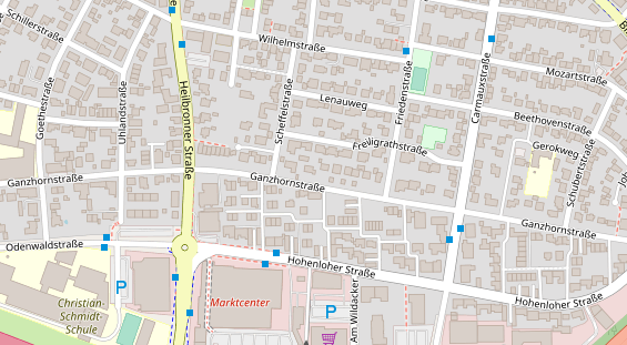 Physiotherapie auf Satellitenbild