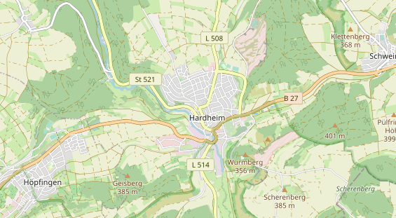 physical therapy on map