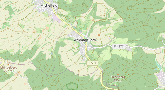 physical therapy on map