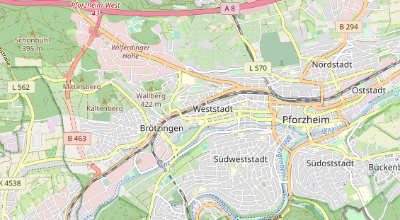 physical therapy on map