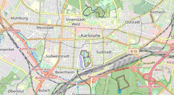 physical therapy on map