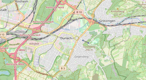 physical therapy on map