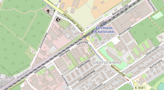 Physiotherapie auf Satellitenbild