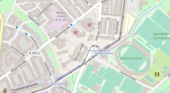 Physiotherapie auf Satellitenbild