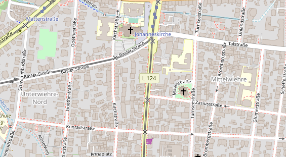 Physiotherapie auf Satellitenbild