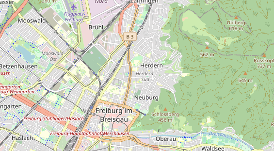 physical therapy on map