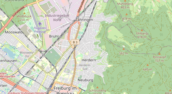 physical therapy on map