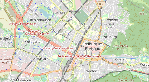 physical therapy on map
