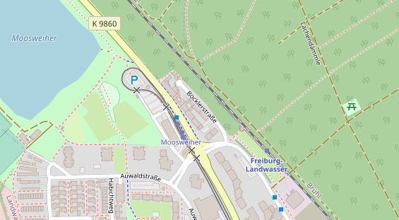 Physiotherapie auf Satellitenbild