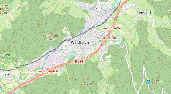 physical therapy on map