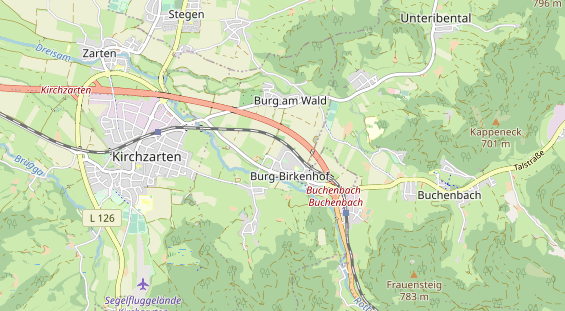 physical therapy on map