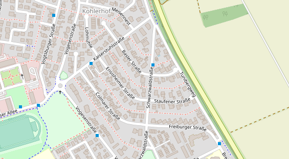 Physiotherapie auf Satellitenbild