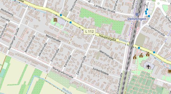 Physiotherapie auf Satellitenbild