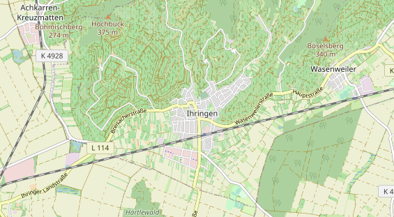 physical therapy on map