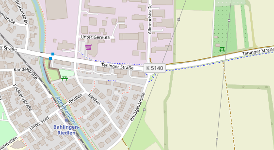 Physiotherapie auf Satellitenbild