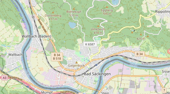 physical therapy on map