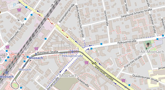 Physiotherapie auf Satellitenbild