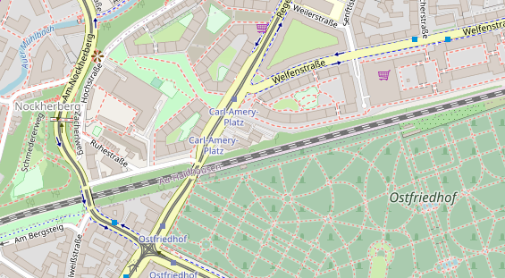 Physiotherapie auf Satellitenbild