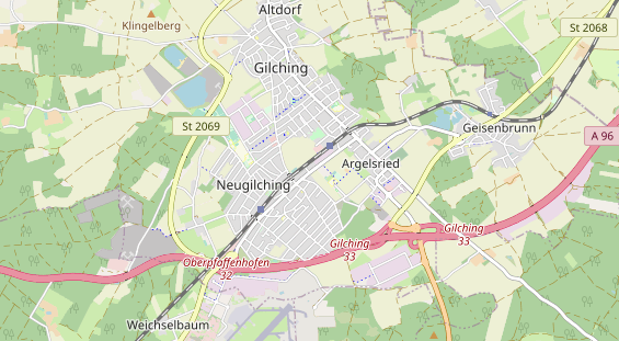 physical therapy on map