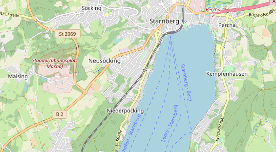 physical therapy on map