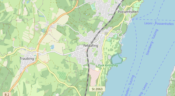 physical therapy on map