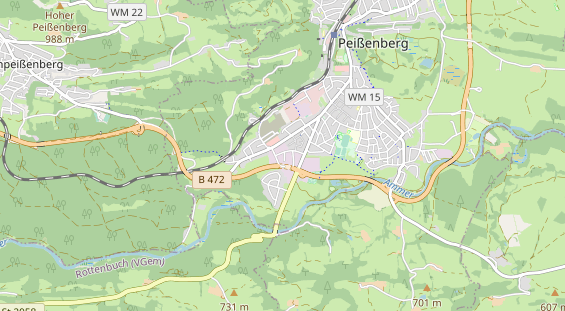physical therapy on map