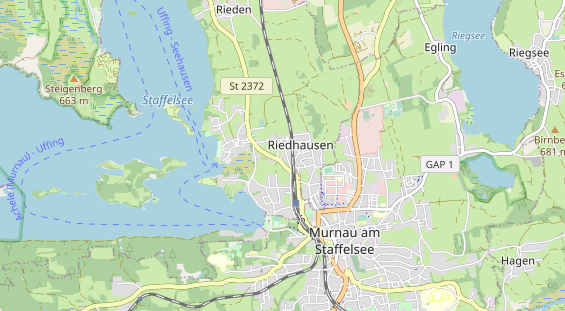 physical therapy on map