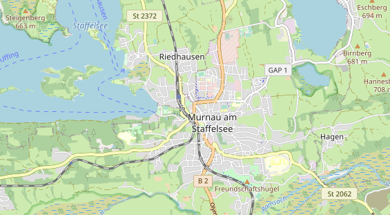 physical therapy on map