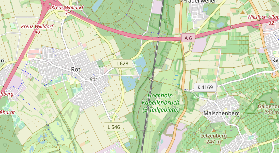 physical therapy on map