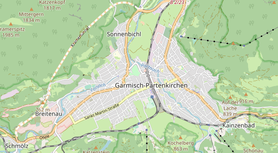 physical therapy on map