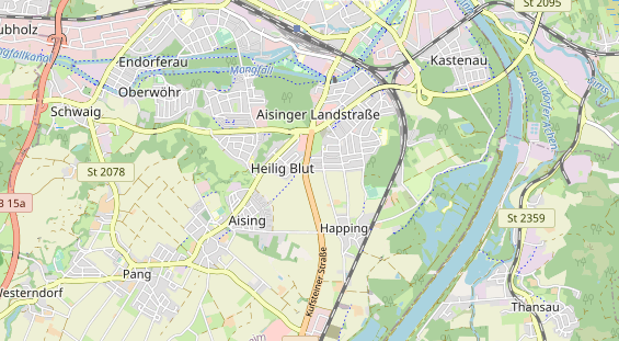 physical therapy on map